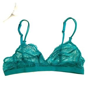 Gap teal lace bralette